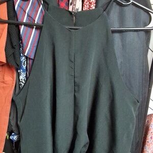ReVamped altered blouse in black (as is)